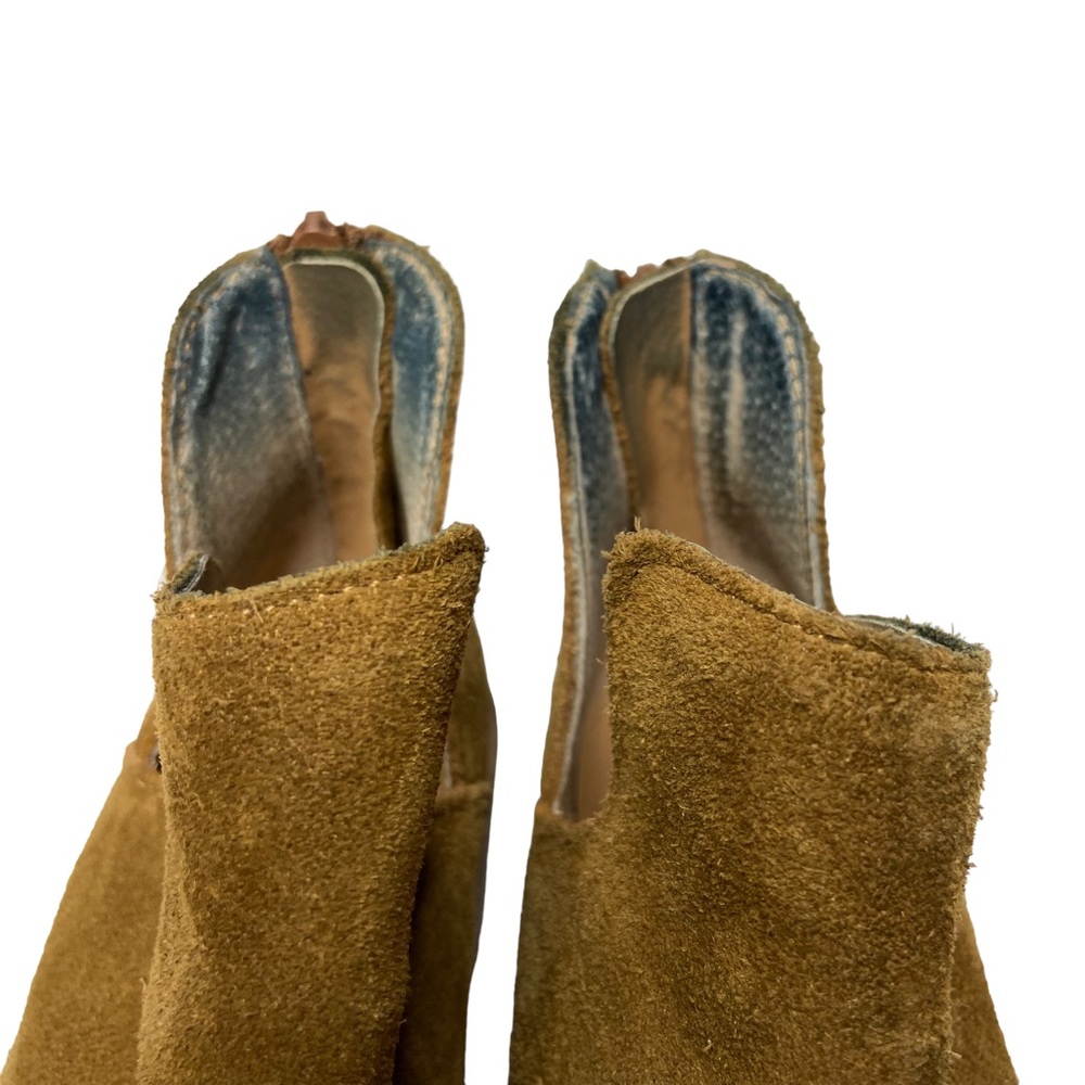 STEVE MADDEN Ankle Boots Lancaster Suede Leather Western Cognac Size 7M - Picture 9 of 13